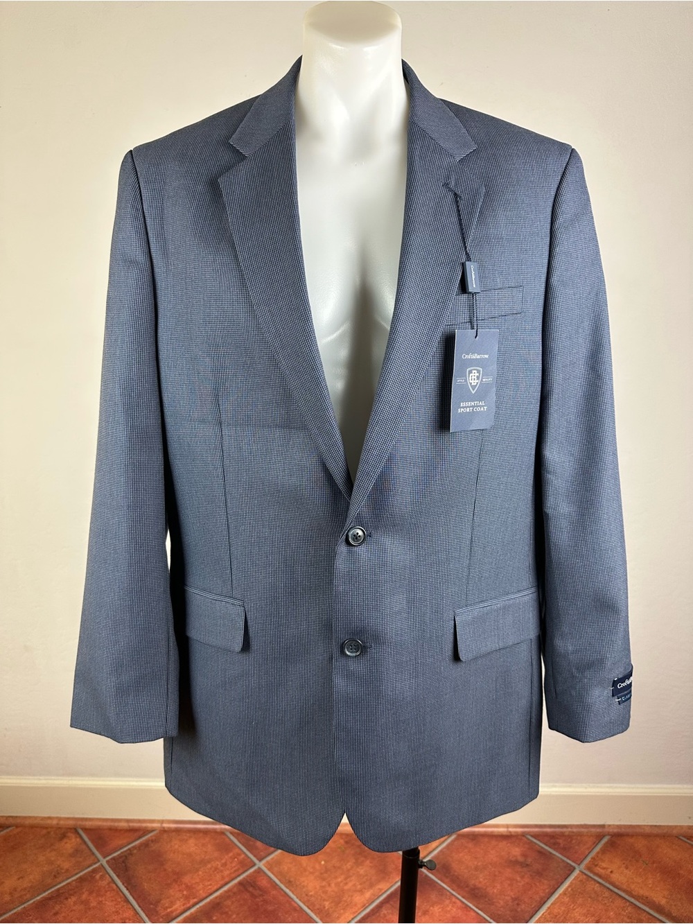 NWT Croft & Barrow Men's Slate Blue Sport Coat - Picture 1 of 7